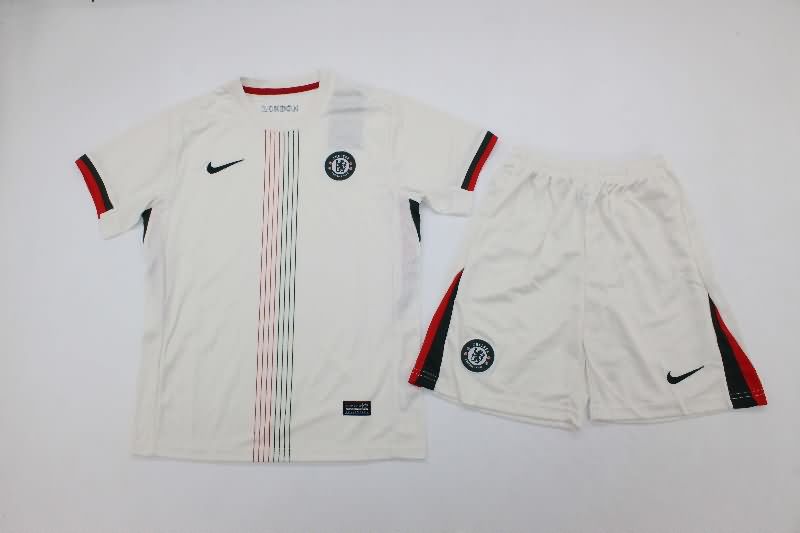 Chelsea 25/26 Kids Away Soccer Jersey And Shorts
