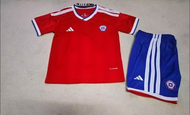 Chile 2026 Kids Home Soccer Jersey And Shorts