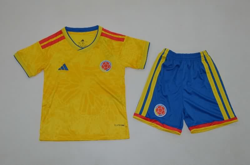 Colombia 2026 Kids World Cup Home Soccer Jersey And Shorts