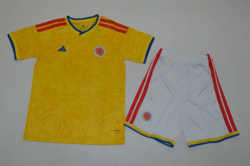 Colombia 2025 Kids Home Soccer Jersey And Shorts Colombia 2025 Kids Home Soccer Jersey And Shorts