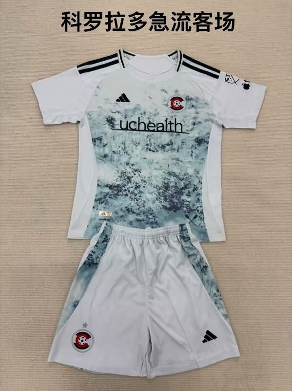 Colorado Rapids 2025 Kids Away Soccer Jersey And Shorts