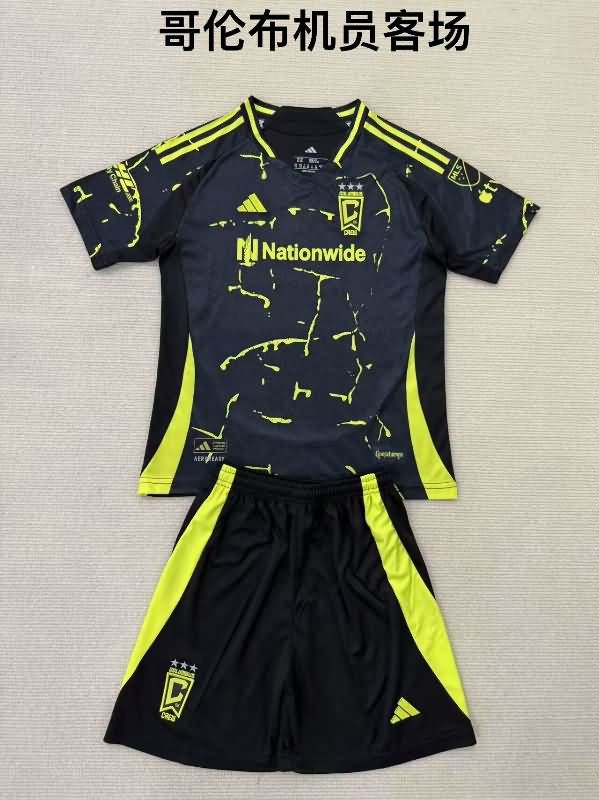 Columbus Crew 2025 Kids Away Soccer Jersey And Shorts