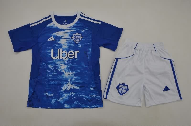Como 25/26 Kids Home Soccer Jersey And Shorts