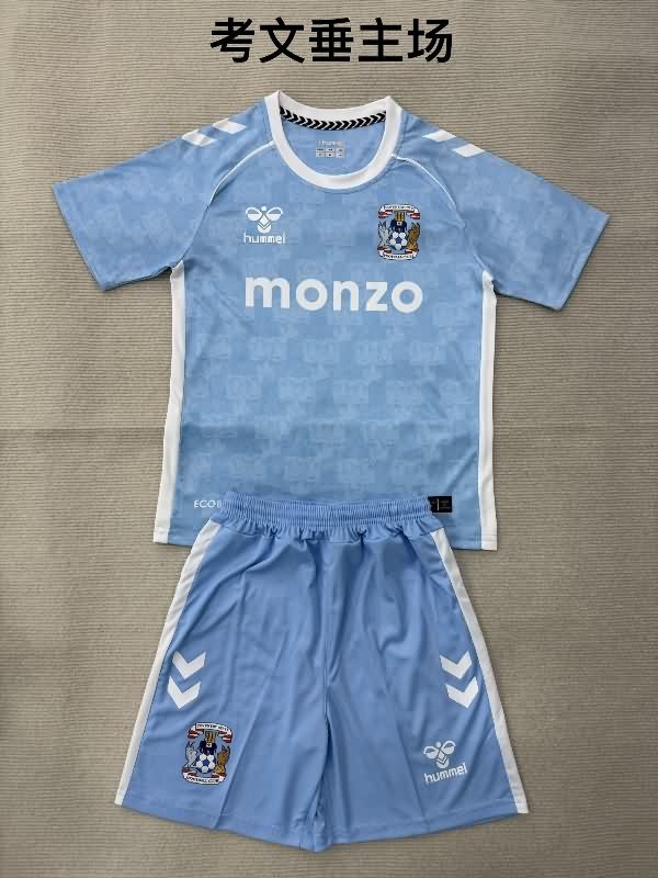 Coventry City 25/26 Kids Home Soccer Jersey And Shorts