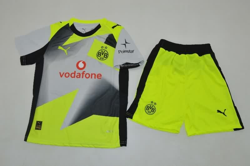 Dortmund 25/26 Kids Away Soccer Jersey And Shorts