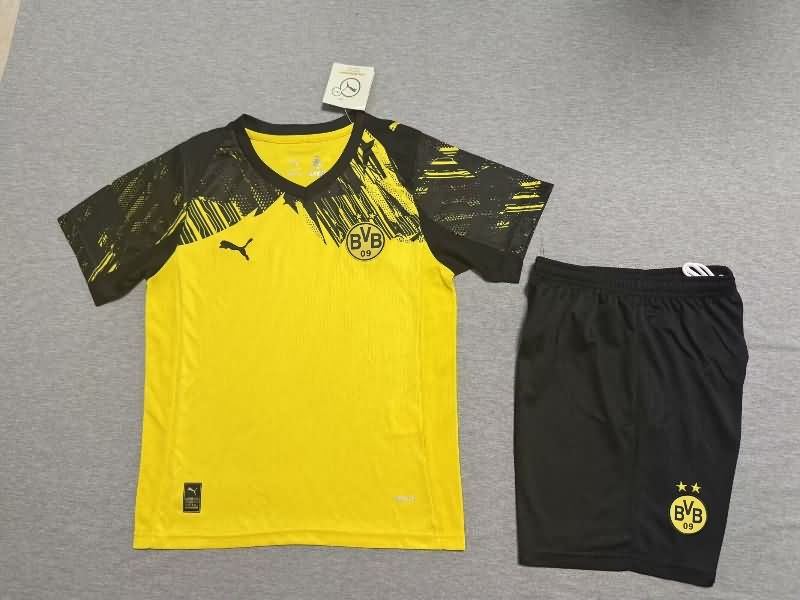 Dortmund 25/26 Kids Home Soccer Jersey And Shorts Leaked