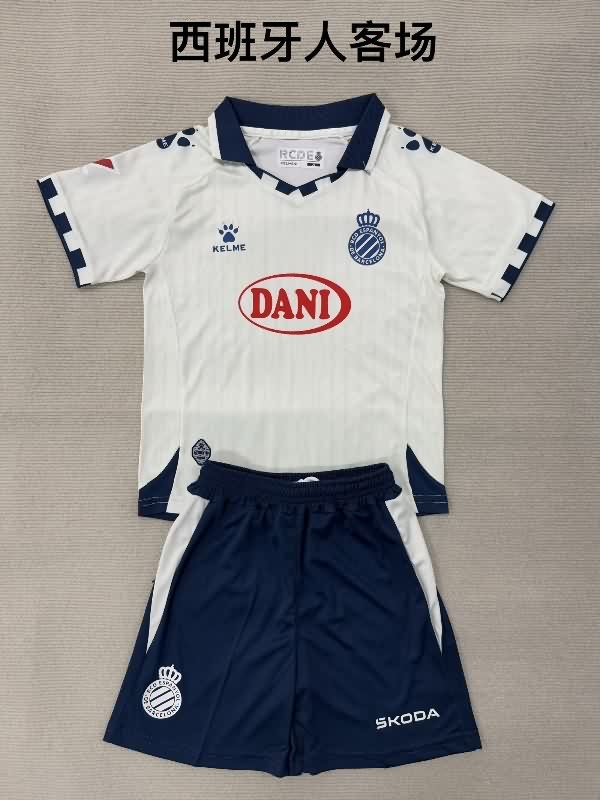 Espanyol 25/26 Kids Away Soccer Jersey And Shorts Espanyol 25/26 Kids Away Soccer Jersey And Shorts