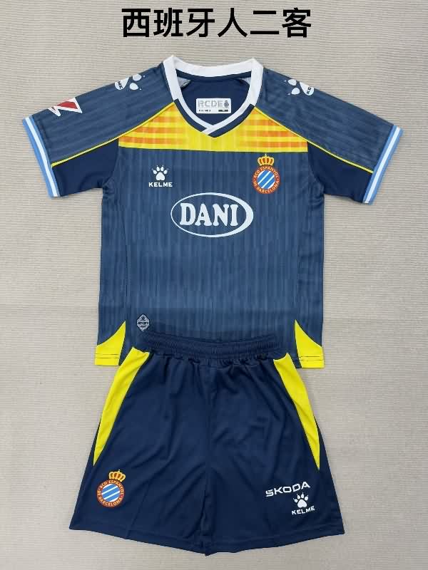 Espanyol 25/26 Kids Third Soccer Jersey And Shorts Espanyol 25/26 Kids Third Soccer Jersey And Shorts