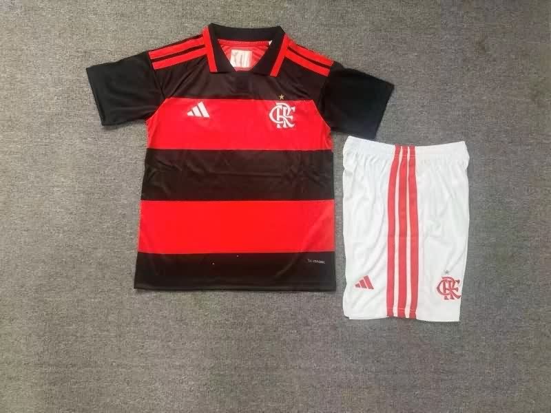 Flamengo 2026 Kids Home Soccer Jersey And Shorts