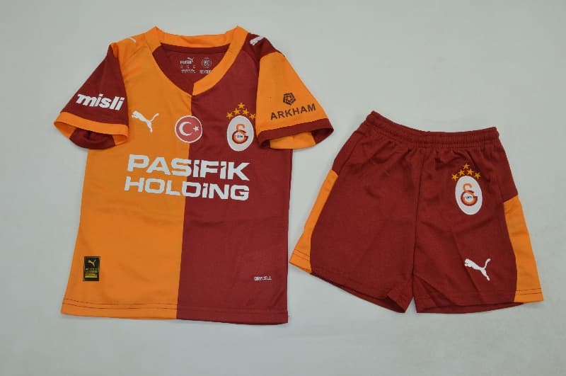 Galatasaray 25/26 Kids Home Soccer Jersey And Shorts