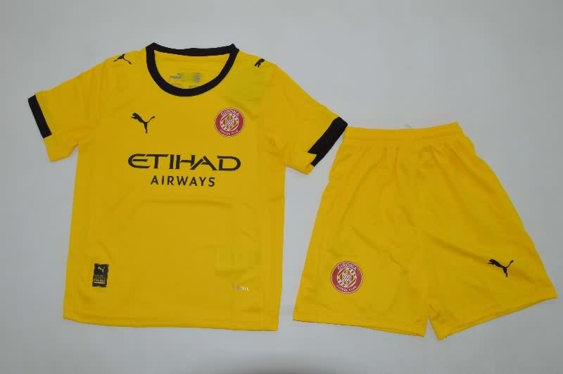 Girona 25/26 Kids Away Soccer Jersey And Shorts