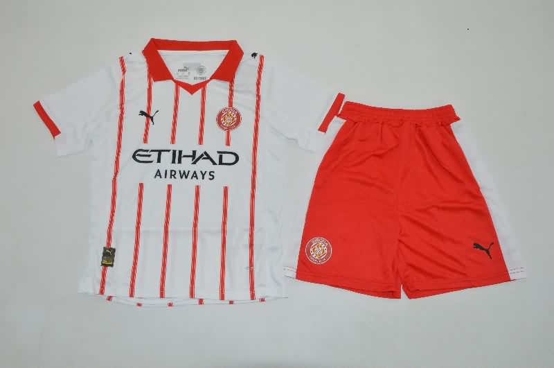 Girona 25/26 Kids Home Soccer Jersey And Shorts