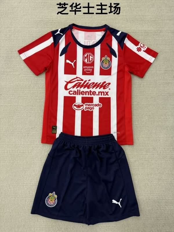 Guadalajara 25/26 Kids Home Soccer Jersey And Shorts