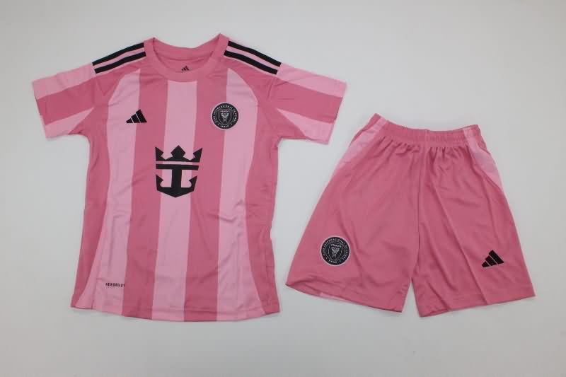 Inter Miami 2025 Kids Home Soccer Jersey And Shorts