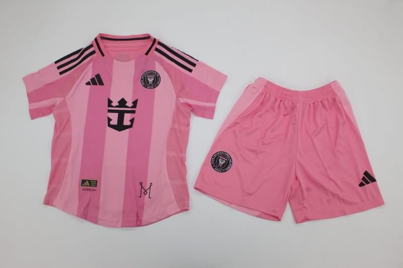 Inter Miami 2025 Kids Home Soccer Jersey And Shorts (Player)