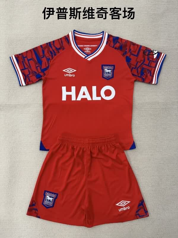 Ipswich Town 25/26 Kids Away Soccer Jersey And Shorts