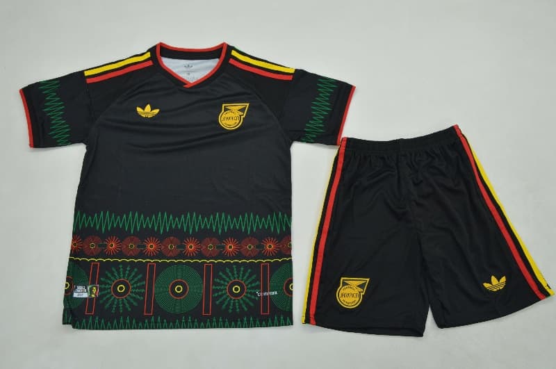 Jamaica 2026 Kids Away Soccer Jersey And Shorts