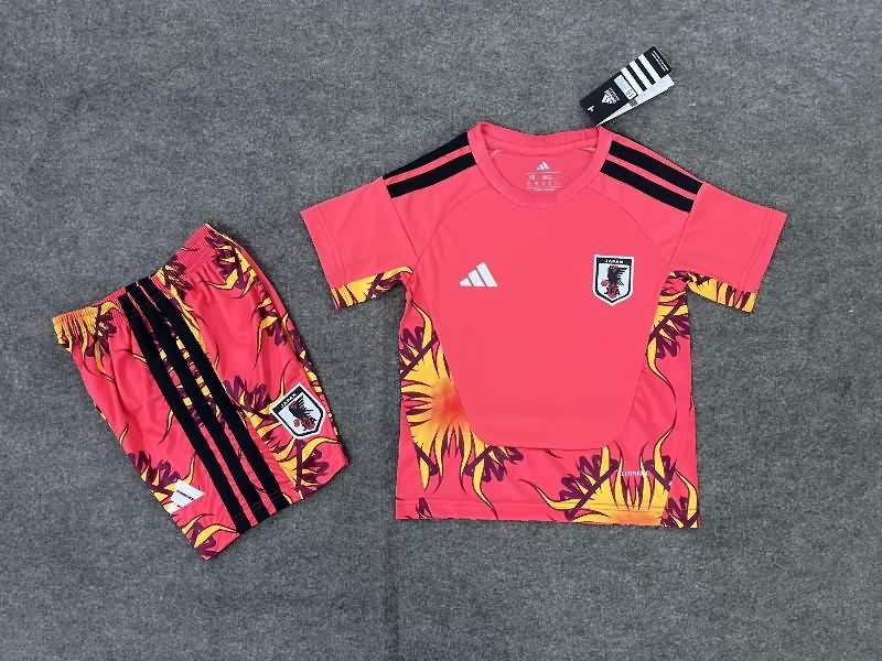 Japan 2026 Kids World Cup Goalkeeper Red Soccer Jersey And Shorts Japan 2026 Kids World Cup Goalkeeper Red Soccer Jersey And Shorts