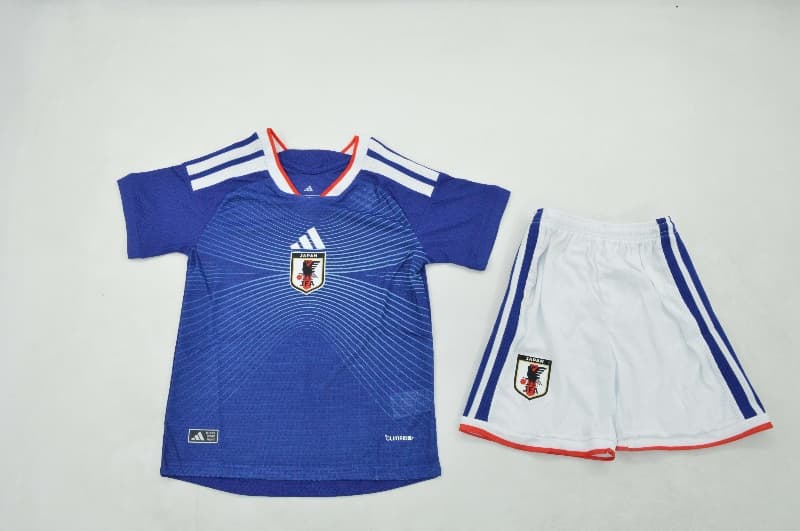 Japan 2026 Kids World Cup Home Soccer Jersey And Shorts (Player)