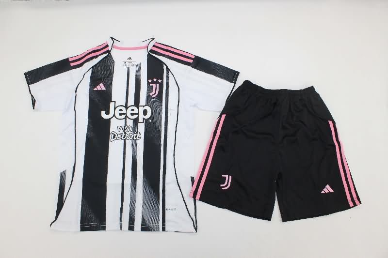 Juventus 25/26 Kids Home Soccer Jersey And Shorts