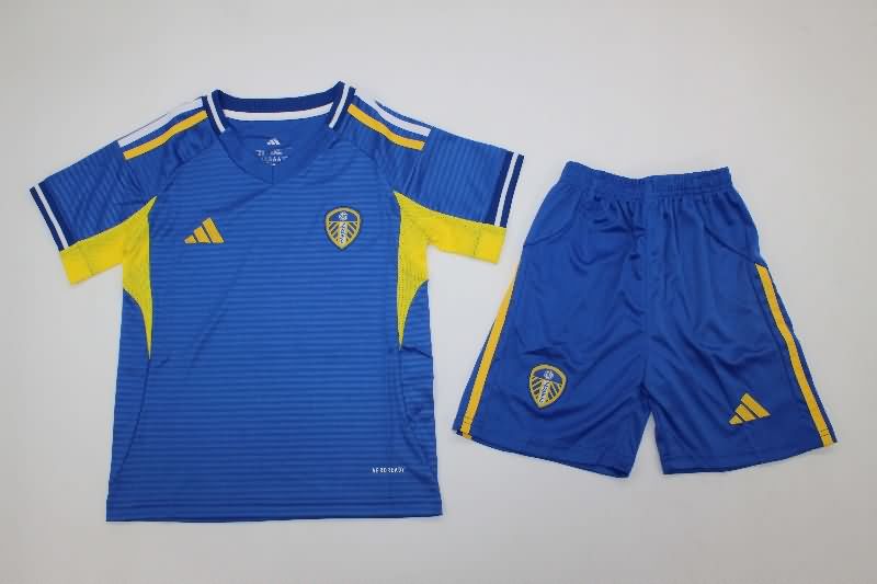 Leeds United 25/26 Kids Away Soccer Jersey And Shorts