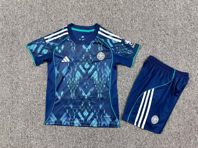 Leicester City 25/26 Kids Away Soccer Jersey And Shorts