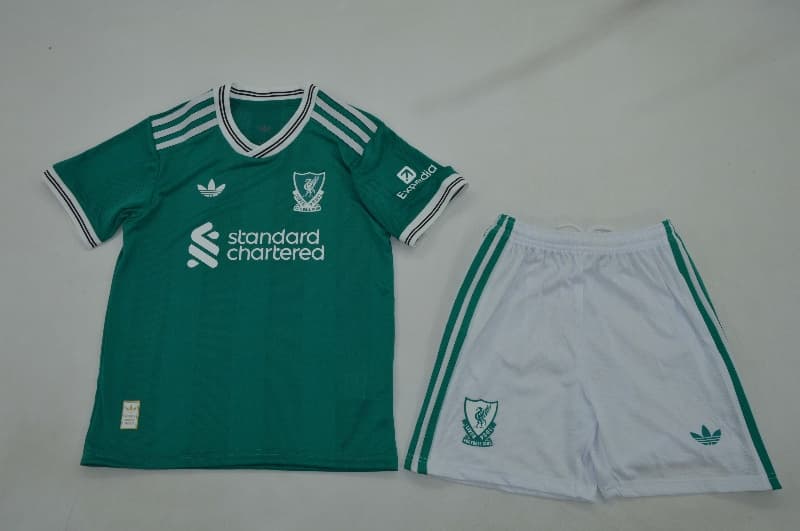 Liverpool 25/26 Kids Third Soccer Jersey And Shorts (Player)