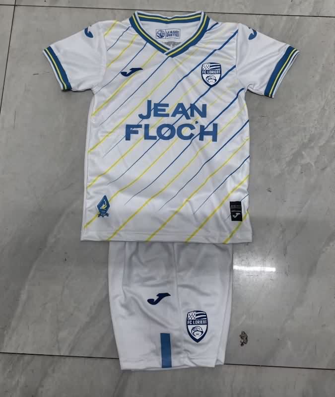 Lorient FC 25/26 Kids Away Soccer Jersey And Shorts