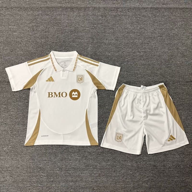 Los Angeles FC 2025 Kids Away Soccer Jersey And Shorts