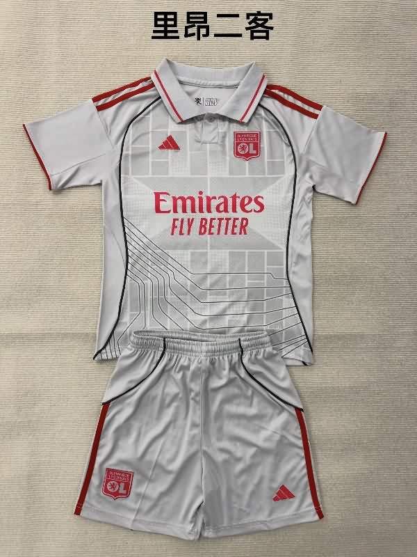 Lyon 25/26 Kids Third Soccer Jersey And Shorts Lyon 25/26 Kids Third Soccer Jersey And Shorts