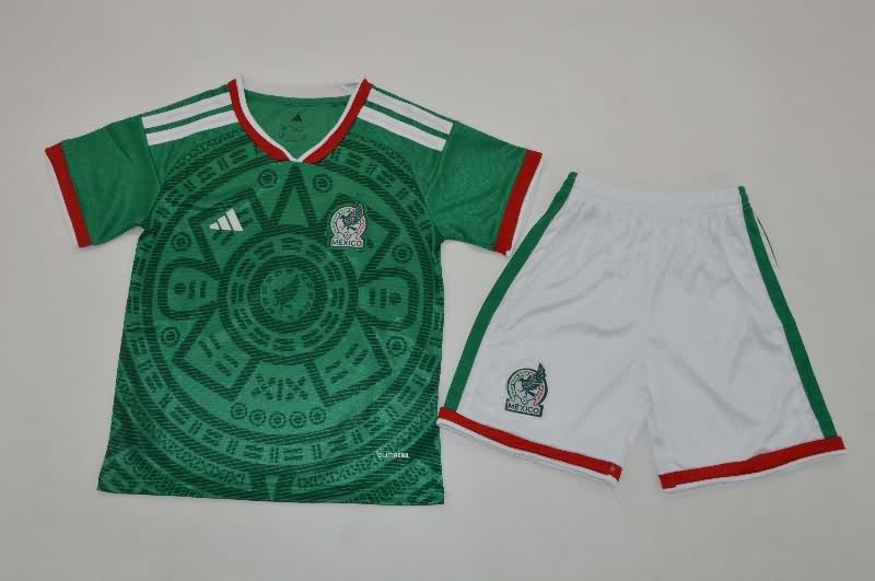 Mexico 2026 Kids Home Soccer Jersey And Shorts
