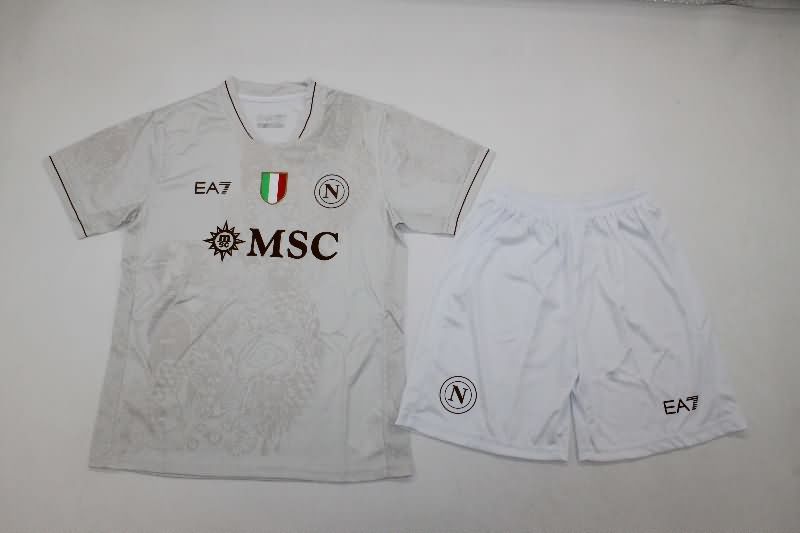 Napoli 25/26 Kids Away Soccer Jersey And Shorts