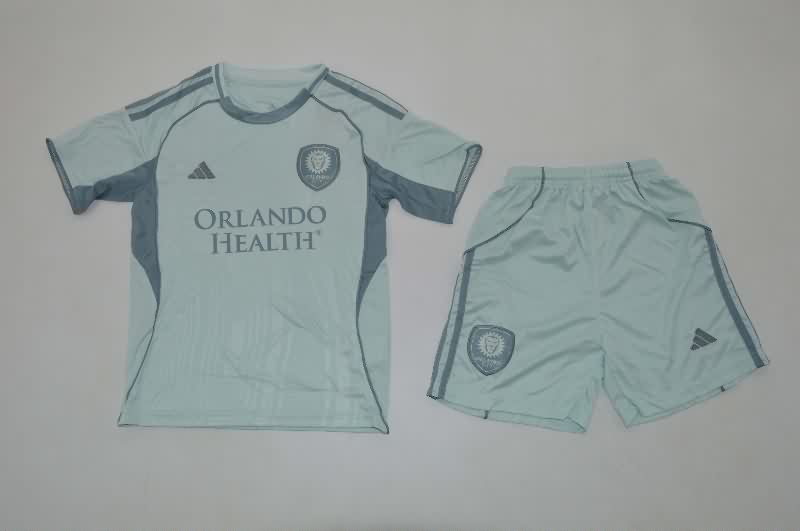 Orlando City 2025 Kids Training Soccer Jersey And Shorts