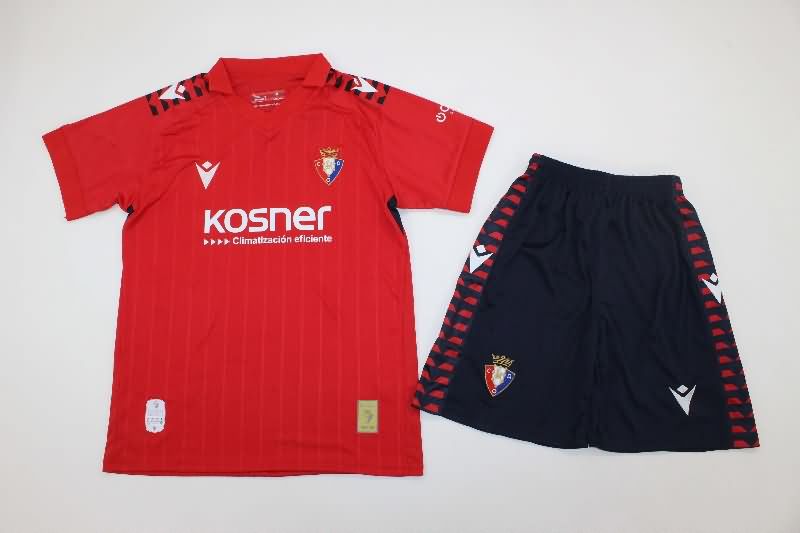 Osasuna 25/26 Kids Home Soccer Jersey And Shorts