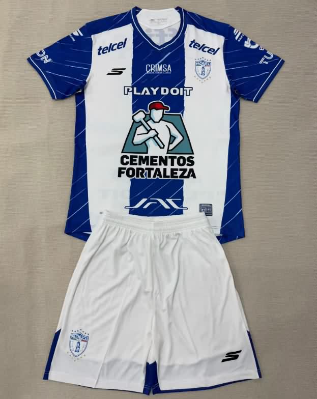 Pachuca 25/26 Kids Home Soccer Jersey And Shorts
