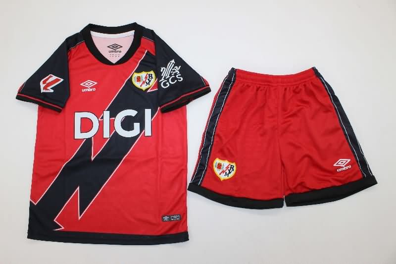 Rayo Vallecano 25/26 Kids Away Soccer Jersey And Shorts
