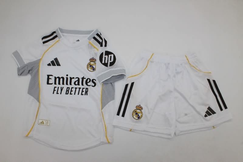 Real Madrid 25/26 Kids Home Soccer Jersey And Shorts (Player) Real Madrid 25/26 Kids Home Soccer Jersey And Shorts (Player)
