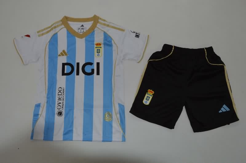 Real Oviedo 25/26 Kids Third Soccer Jersey And Shorts