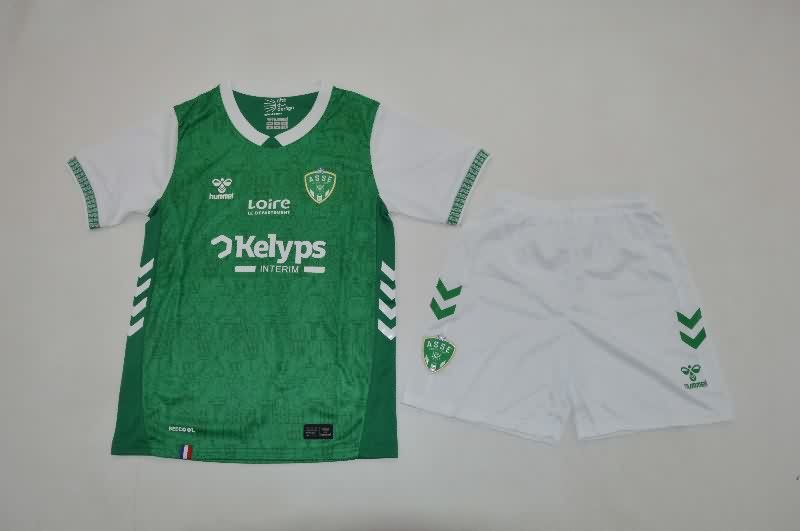 Saint Etienne 25/26 Kids Home Soccer Jersey And Shorts