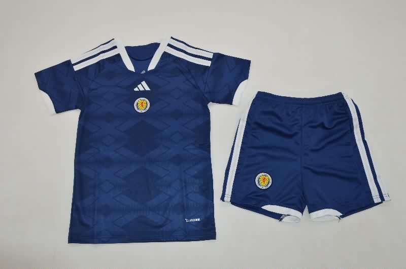 Scotland 2026 Kids Home Soccer Jersey And Shorts