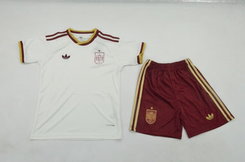 Spain 2026 Kids World Cup Away Soccer Jersey And Shorts