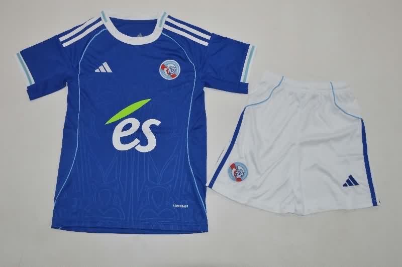 Strasbourg 25/26 Kids Home Soccer Jersey And Shorts