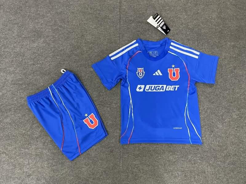 Universidad Chile 2025 Kids Home Soccer Jersey And Shorts