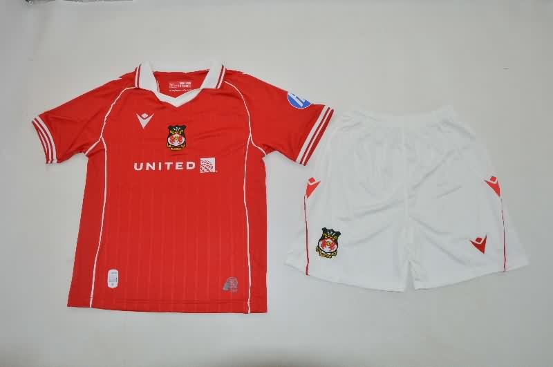 Wrexham 25/26 Kids Home Soccer Jersey And Shorts
