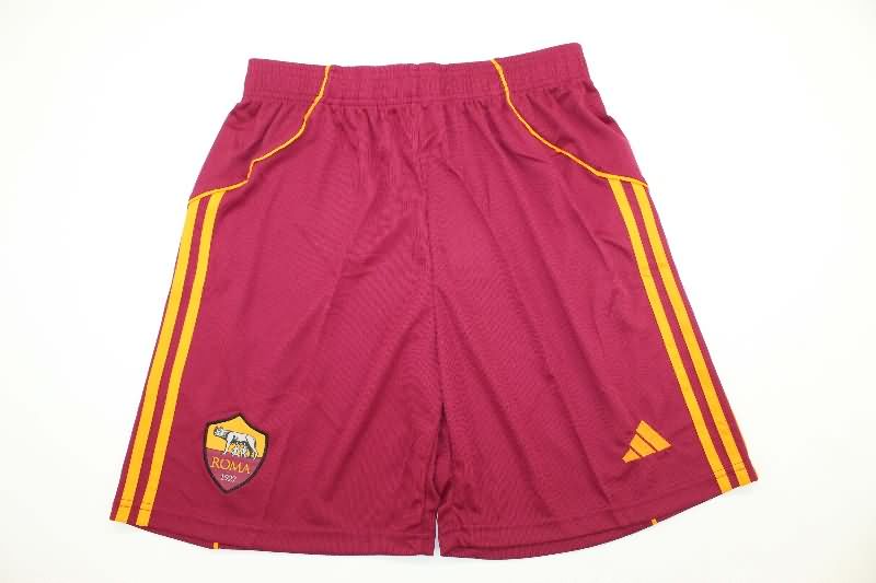 AAA(Thailand) AS Roma 25/26 Home Soccer Shorts