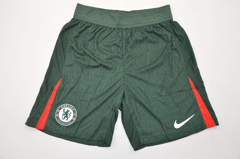 AAA(Thailand) Chelsea 2025/26 Away Green Soccer Shorts (Player)