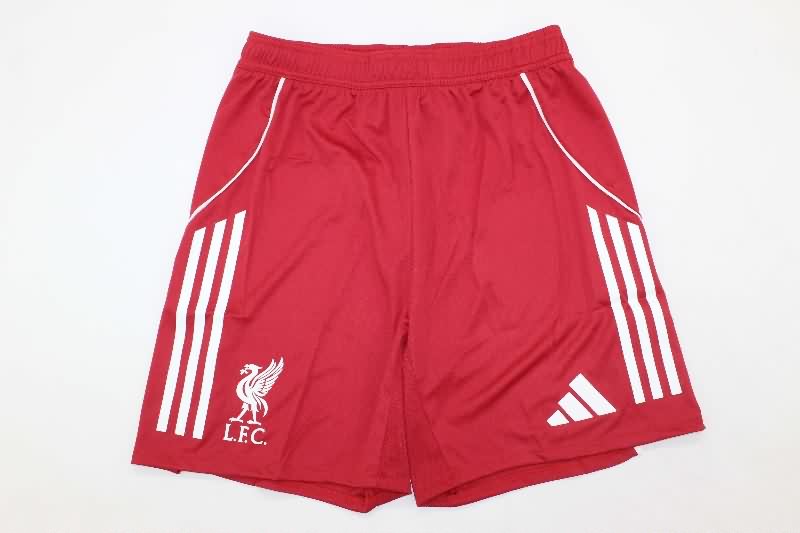 AAA(Thailand) Liverpool 25/26 Home Soccer Shorts (Player)