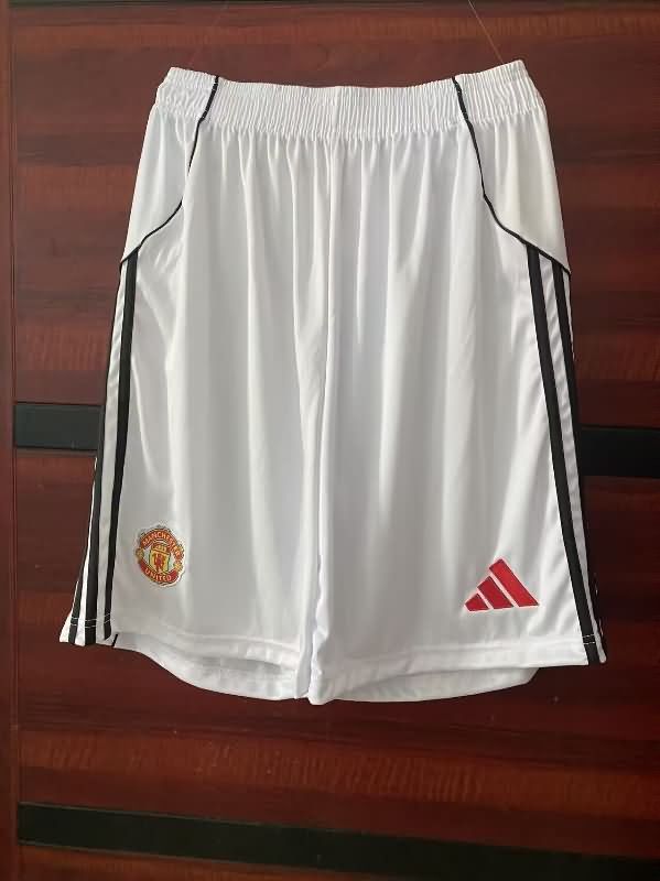 AAA(Thailand) Manchester United 2025/26 Home Soccer Shorts