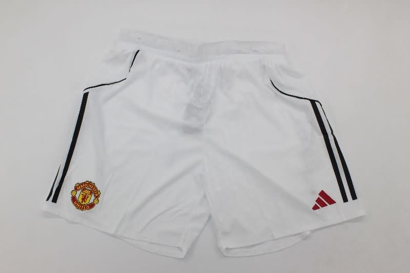 AAA(Thailand) Manchester United 2025/26 Home Soccer Shorts (Player)