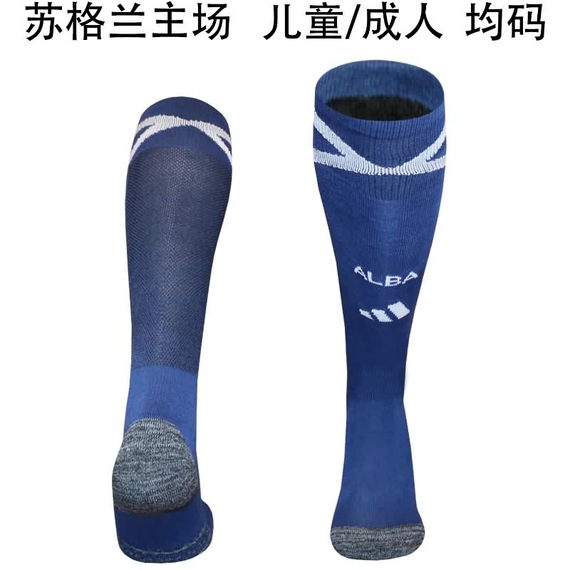 AAA(Thailand) Scotland 2026 Home Soccer Socks AAA(Thailand) Scotland 2026 Home Soccer Socks